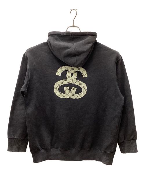 stussy（ステューシー）stussy (ステューシー) パーカー ブラック サイズ:Largeの古着・服飾アイテム