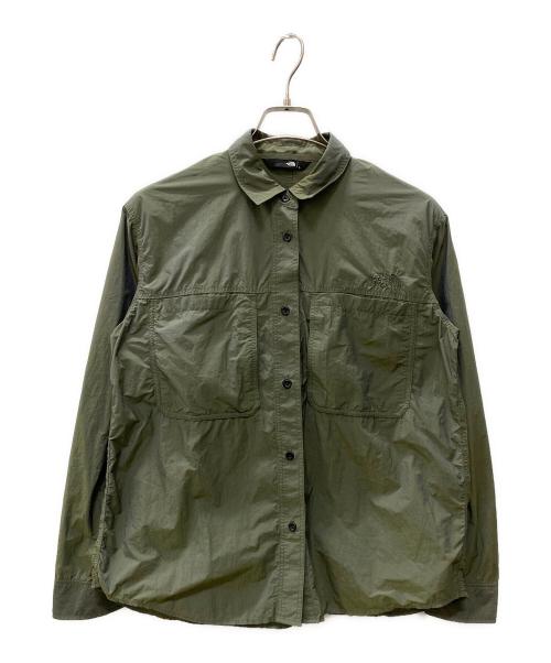 THE NORTH FACE（ザ ノース フェイス）THE NORTH FACE (ザ ノース フェイス) L/Sクラッドシャツ グリーン サイズ:Lの古着・服飾アイテム
