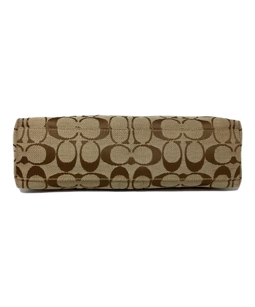 COACH（コーチ）COACH (コーチ) シグネチャー ハンドバッグ ベージュの古着・服飾アイテム