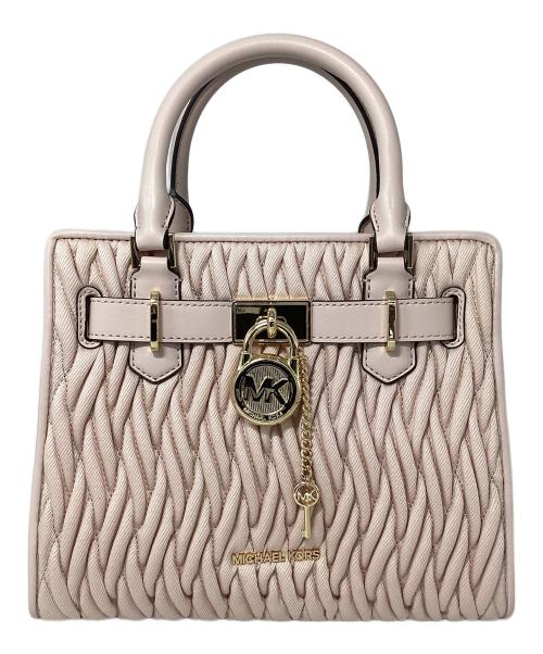 MICHAEL KORS（マイケルコース）MICHAEL KORS (マイケルコース) ハミルトン デニム サッチェル スモール ピンクの古着・服飾アイテム