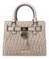 MICHAEL KORS（マイケルコース）の古着「ハミルトン デニム サッチェル スモール」｜ピンク