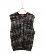 SUPREMEシュプリーム）の古着「Speckled Zip Up Sweater Vest」｜ホワイト×ブラック