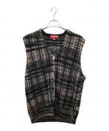 SUPREME（シュプリーム）の古着「Speckled Zip Up Sweater Vest」｜ホワイト×ブラック