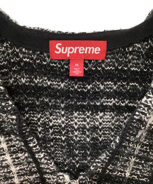 SUPREME（シュプリーム）Supreme (シュプリーム) Speckled Zip Up Sweater Vest ホワイト×ブラック サイズ:Mの古着・服飾アイテム