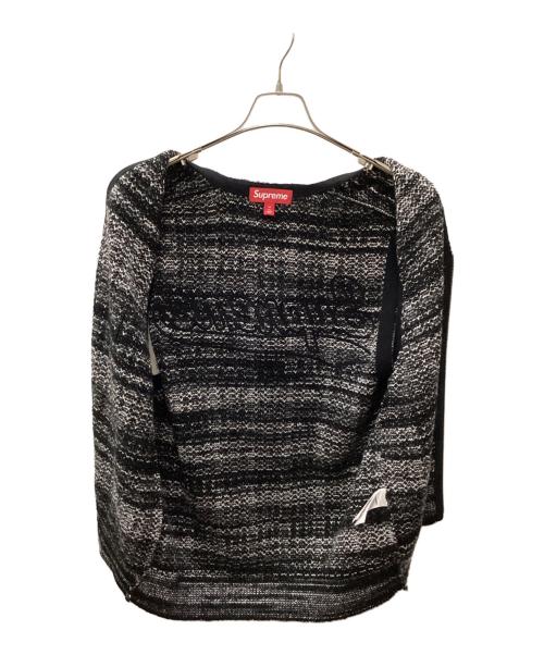 SUPREME（シュプリーム）Supreme (シュプリーム) Speckled Zip Up Sweater Vest ホワイト×ブラック サイズ:Mの古着・服飾アイテム
