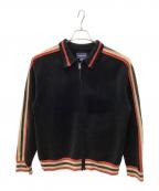 thisisneverthatディスイズネバーザット）の古着「Striped Zip Cardigan」｜ブラック