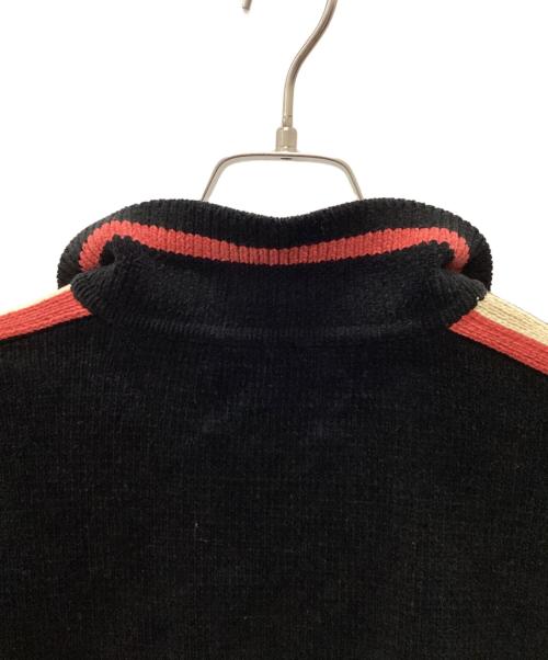 thisisneverthat（ディスイズネバーザット）thisisneverthat (ディスイズネバーザット) Striped Zip Cardigan ブラック サイズ:Mの古着・服飾アイテム