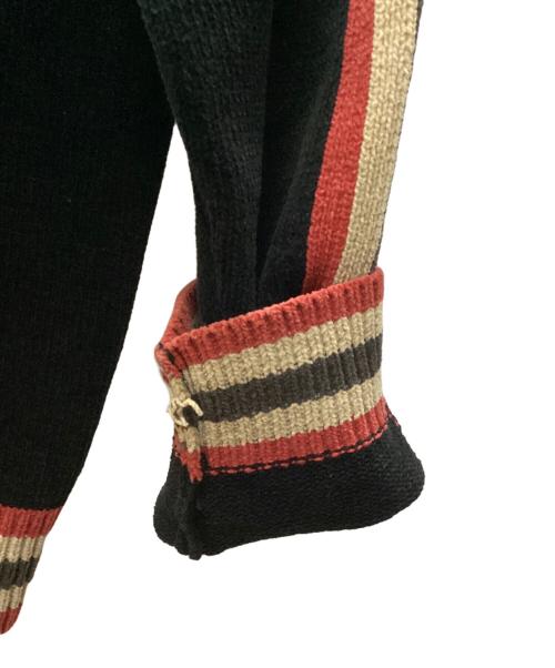 thisisneverthat（ディスイズネバーザット）thisisneverthat (ディスイズネバーザット) Striped Zip Cardigan ブラック サイズ:Mの古着・服飾アイテム
