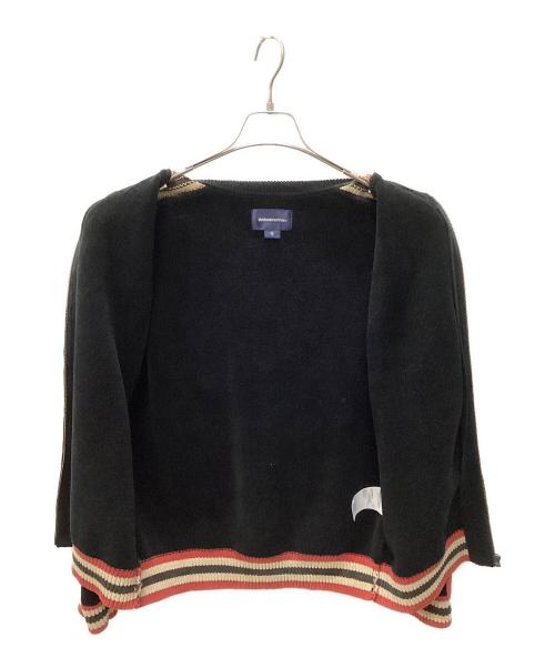thisisneverthat（ディスイズネバーザット）thisisneverthat (ディスイズネバーザット) Striped Zip Cardigan ブラック サイズ:Mの古着・服飾アイテム