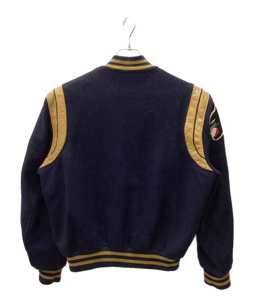 DeLong（デロング）DeLONG (デロング) スタジャン ネイビー サイズ:40の古着・服飾アイテム