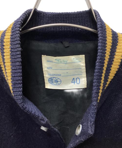 DeLong（デロング）DeLONG (デロング) スタジャン ネイビー サイズ:40の古着・服飾アイテム