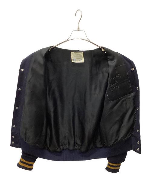 DeLong（デロング）DeLONG (デロング) スタジャン ネイビー サイズ:40の古着・服飾アイテム