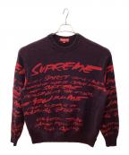 SUPREMEシュプリーム）の古着「Futura Sweater」｜レッド×パープル