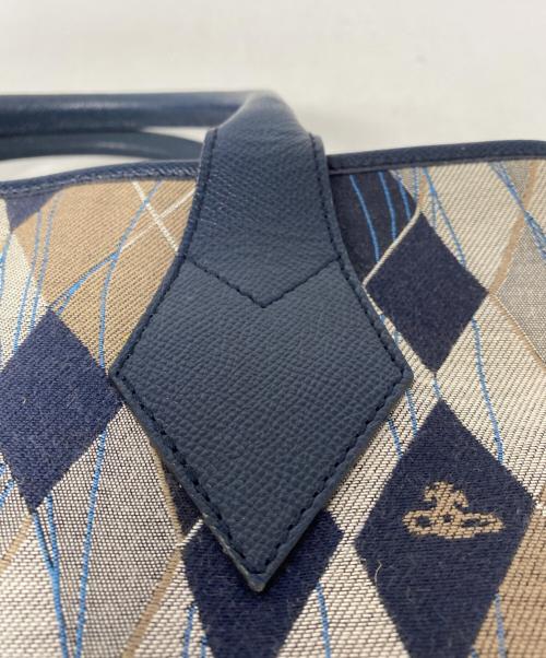 Vivienne Westwood（ヴィヴィアンウエストウッド）Vivienne Westwood (ヴィヴィアンウエストウッド) トートバッグ ネイビーの古着・服飾アイテム