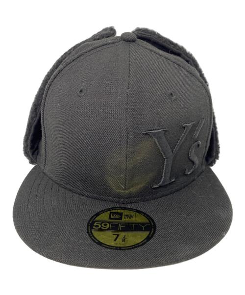 New Era（ニューエラ）New Era (ニューエラ) Y's (ワイズ) ドッグイヤーキャップ ブラック サイズ:7 3/8の古着・服飾アイテム