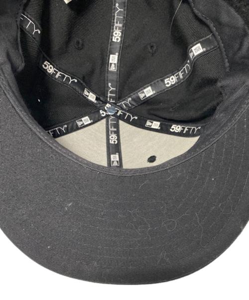 New Era（ニューエラ）New Era (ニューエラ) Y's (ワイズ) ドッグイヤーキャップ ブラック サイズ:7 3/8の古着・服飾アイテム