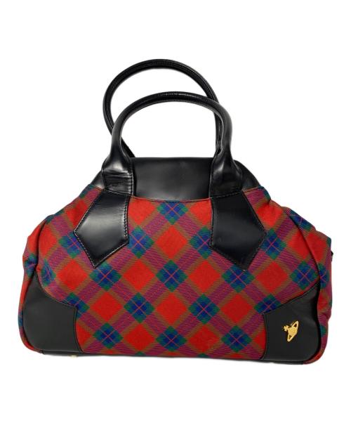Vivienne Westwood（ヴィヴィアンウエストウッド）Vivienne Westwood (ヴィヴィアンウエストウッド) ヤスミンバッグ レッド×ブラックの古着・服飾アイテム