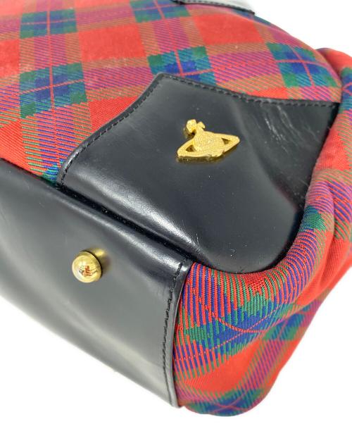 Vivienne Westwood（ヴィヴィアンウエストウッド）Vivienne Westwood (ヴィヴィアンウエストウッド) ヤスミンバッグ レッド×ブラックの古着・服飾アイテム