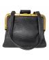 PRADA (プラダ) がま口レザートートバッグ ブラック：60000円