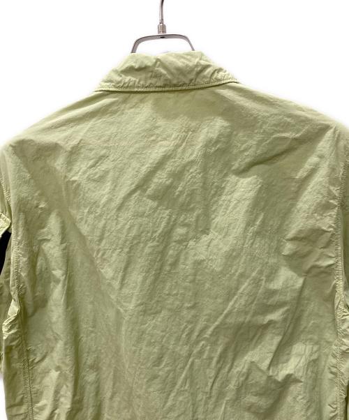 STONE ISLAND（ストーンアイランド）STONE ISLAND (ストーンアイランド) ガーメントダイナイロンS/Sオーバーシャツ 黄緑 サイズ:Sの古着・服飾アイテム