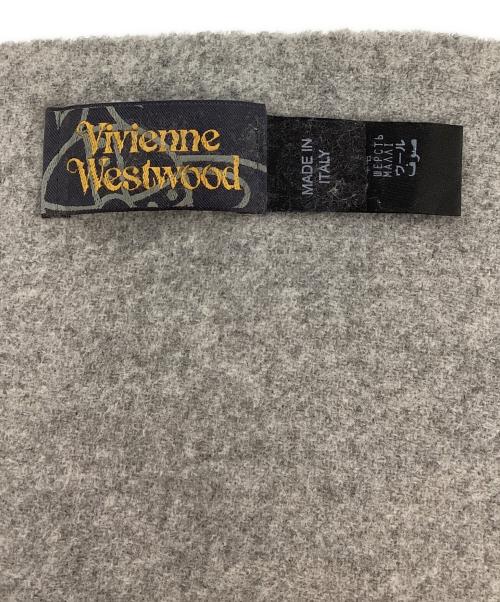 Vivienne Westwood（ヴィヴィアンウエストウッド）Vivienne Westwood (ヴィヴィアンウエストウッド) ウールマフラー グレーの古着・服飾アイテム