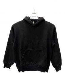 LOS ANGELES APPAREL（ロサンゼルスアパレル）の古着「プルオーバーパーカー」｜ブラック