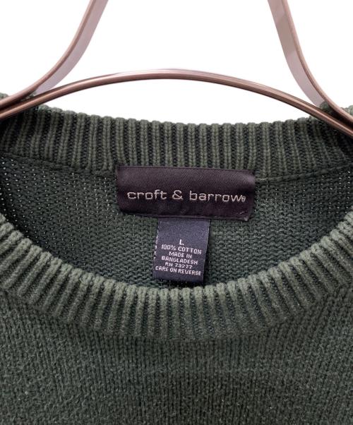CROFT&BARROW（クロフトアンドバロー）CROFT&BARROW (クロフトアンドバロー) 厚手ニット グリーン サイズ:Lの古着・服飾アイテム