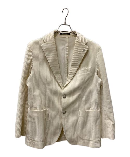 TAGLIATORE（タリアトーレ）TAGLIATORE (タリアトーレ) コーデュロイジャケット ホワイト サイズ:50/Rの古着・服飾アイテム