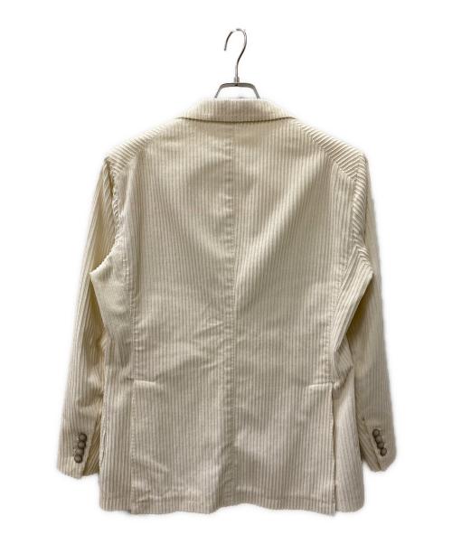 TAGLIATORE（タリアトーレ）TAGLIATORE (タリアトーレ) コーデュロイジャケット ホワイト サイズ:50/Rの古着・服飾アイテム