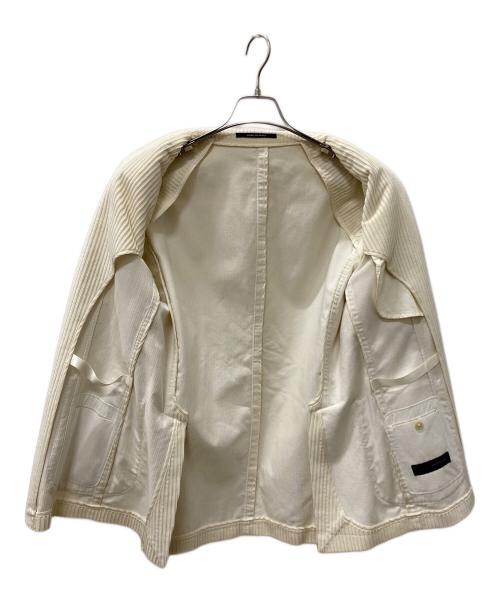 TAGLIATORE（タリアトーレ）TAGLIATORE (タリアトーレ) コーデュロイジャケット ホワイト サイズ:50/Rの古着・服飾アイテム