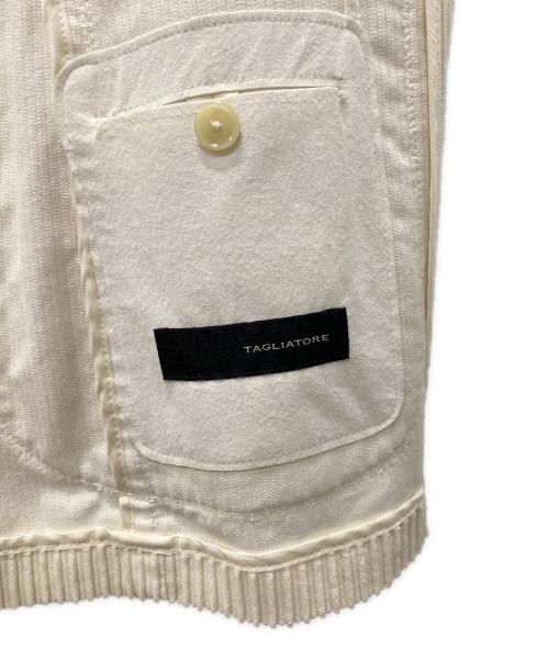 TAGLIATORE（タリアトーレ）TAGLIATORE (タリアトーレ) コーデュロイジャケット ホワイト サイズ:50/Rの古着・服飾アイテム