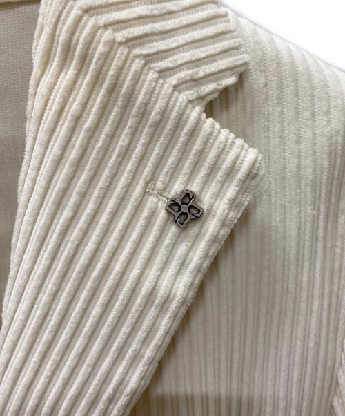 TAGLIATORE（タリアトーレ）TAGLIATORE (タリアトーレ) コーデュロイジャケット ホワイト サイズ:50/Rの古着・服飾アイテム