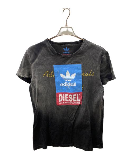 adidas（アディダス）adidas (アディダス) DIESEL (ディーゼル) 半袖Tシャツ グレー サイズ:Mの古着・服飾アイテム