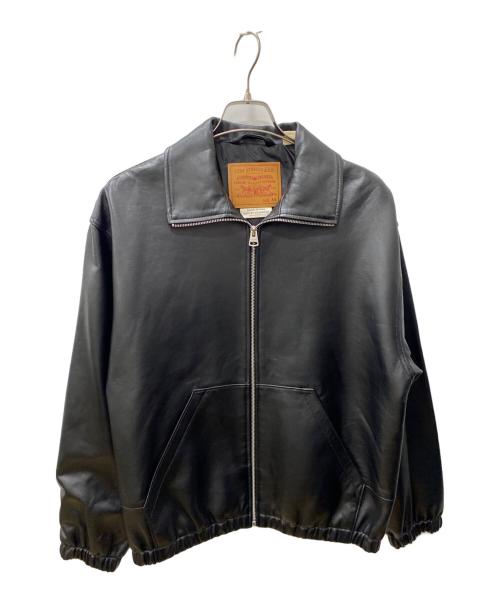 LEVI'S（リーバイス）LEVI'S (リーバイス) PREMIUM BLACK FULLZIP SPORTS LEATHER ブラック サイズ:XSの古着・服飾アイテム