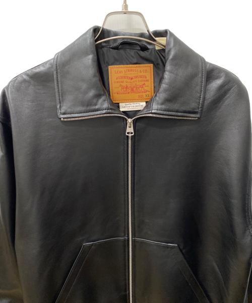 LEVI'S（リーバイス）LEVI'S (リーバイス) PREMIUM BLACK FULLZIP SPORTS LEATHER ブラック サイズ:XSの古着・服飾アイテム