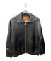 LEVI'S（リーバイス）の古着「PREMIUM BLACK FULLZIP SPORTS LEATHER」｜ブラック