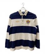 POLO RALPH LAURENポロ・ラルフローレン）の古着「ラガーシャツ」｜ホワイト×ネイビー