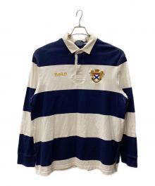 POLO RALPH LAUREN（ポロ・ラルフローレン）の古着「ラガーシャツ」｜ホワイト×ネイビー