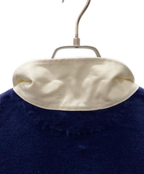 POLO RALPH LAUREN（ポロ・ラルフローレン）POLO RALPH LAUREN (ポロ・ラルフローレン) ラガーシャツ ホワイト×ネイビー サイズ:XXLの古着・服飾アイテム