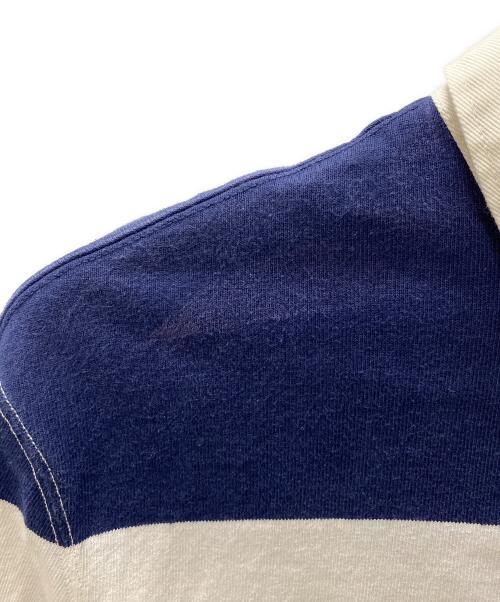 POLO RALPH LAUREN（ポロ・ラルフローレン）POLO RALPH LAUREN (ポロ・ラルフローレン) ラガーシャツ ホワイト×ネイビー サイズ:XXLの古着・服飾アイテム