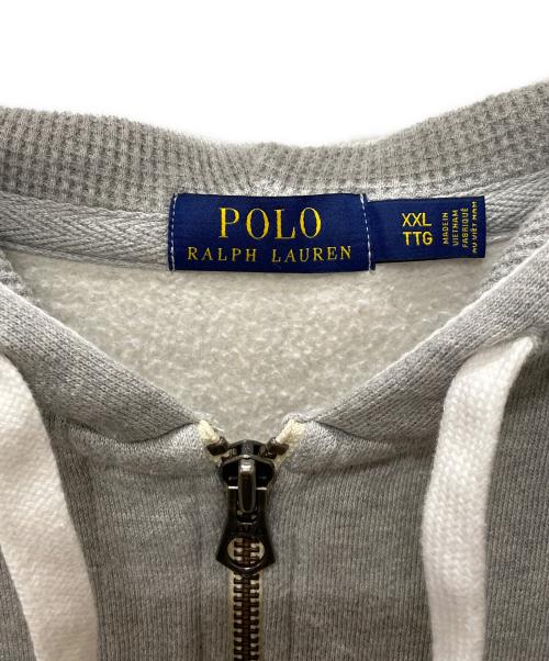 POLO RALPH LAUREN（ポロ・ラルフローレン）POLO RALPH LAUREN (ポロ・ラルフローレン) ジップパーカー グレー サイズ:XXLの古着・服飾アイテム