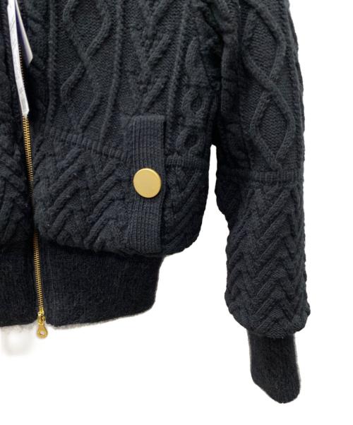 BLUE LABEL CRESTBRIDGE（ブルーレーベルクレストブリッジ）BLUE LABEL CRESTBRIDGE (ブルーレーベルクレストブリッジ) ニットジャケット ブラック サイズ:38 未使用品の古着・服飾アイテム