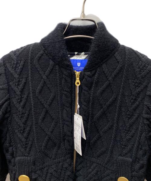BLUE LABEL CRESTBRIDGE（ブルーレーベルクレストブリッジ）BLUE LABEL CRESTBRIDGE (ブルーレーベルクレストブリッジ) ニットジャケット ブラック サイズ:38 未使用品の古着・服飾アイテム
