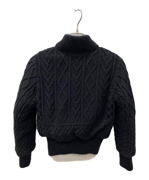 BLUE LABEL CRESTBRIDGE（ブルーレーベルクレストブリッジ）BLUE LABEL CRESTBRIDGE (ブルーレーベルクレストブリッジ) ニットジャケット ブラック サイズ:38 未使用品の古着・服飾アイテム