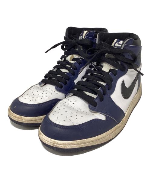 NIKE（ナイキ）NIKE (ナイキ) Air Jordan 1 Retro High OG ネイビー×ホワイト サイズ:27.5cmの古着・服飾アイテム