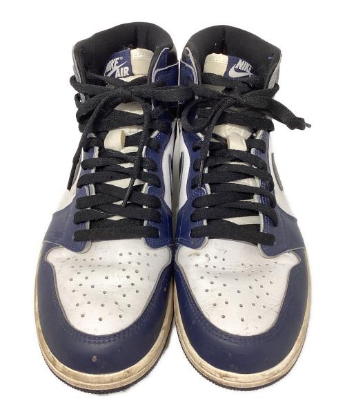 NIKE（ナイキ）NIKE (ナイキ) Air Jordan 1 Retro High OG ネイビー×ホワイト サイズ:27.5cmの古着・服飾アイテム
