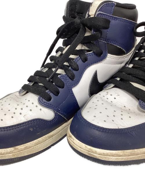 NIKE（ナイキ）NIKE (ナイキ) Air Jordan 1 Retro High OG ネイビー×ホワイト サイズ:27.5cmの古着・服飾アイテム