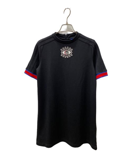 adidas（アディダス）adidas (アディダス) 半袖ワンピース ブラック サイズ:Lの古着・服飾アイテム