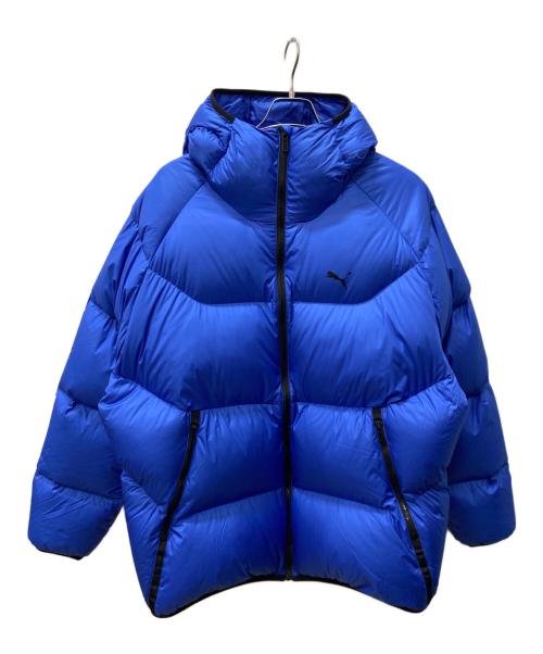 PUMA（プーマ）PUMA (プーマ) フーデッドパッファーダウンジャケット ブルー サイズ:XLの古着・服飾アイテム