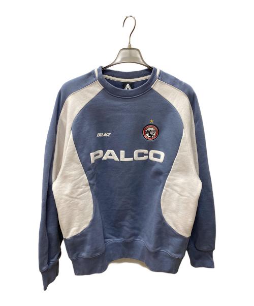 PALACE SKATEBORDS（パレス）PALACE SKATEBORDS (パレス) クルーネクスウェット ブルー サイズ:Mの古着・服飾アイテム